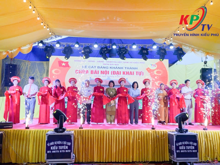 Thôn Bái Nội long trọng tổ chức Lễ đón nhận Bằng xếp hạng di tích lịch sử cấp Thành phố đối với Chùa Đại Khai- Ảnh 6.