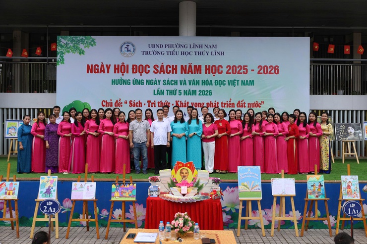 SÔI NỔI NGÀY HỘI SÁCH TẠI CÁC TRƯỜNG TRÊN ĐỊA BÀN PHƯỜNG LĨNH NAM- Ảnh 11.