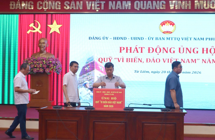 Phường Từ Liêm phát động ủng hộ Quỹ “Vì biển, đảo Việt Nam” năm 2026

- Ảnh 4.