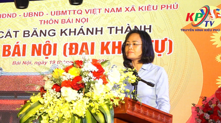 Thôn Bái Nội long trọng tổ chức Lễ đón nhận Bằng xếp hạng di tích lịch sử cấp Thành phố đối với Chùa Đại Khai- Ảnh 5.