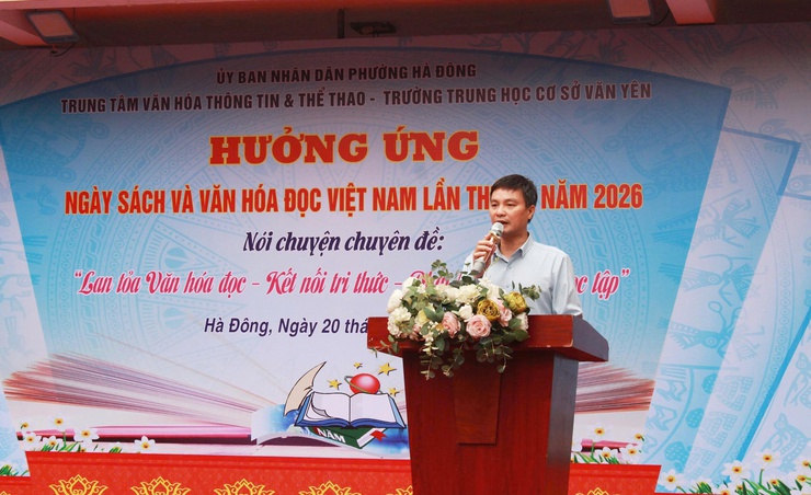 Phường Hà Đông tổ chức thành công Ngày Sách và Văn hoá đọc lần thứ V năm 2026- Ảnh 1.