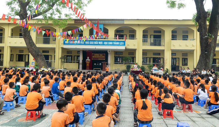 Trường tiểu học Trường Thịnh hưởng ứng Ngày Sách và văn hóa đọc việt nam, xây dựng văn hóa đọc cho học sinh- Ảnh 1.