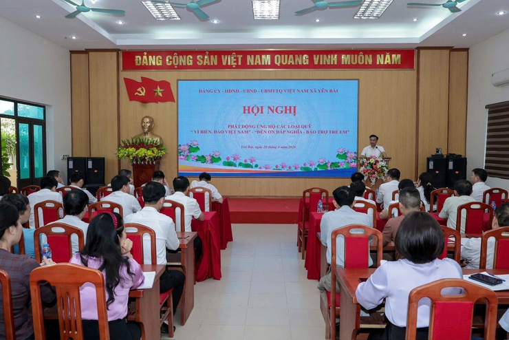 Xã Yên Bài tổ chức hội nghị phát động ủng hộ các loại quỹ năm 2026- Ảnh 1.