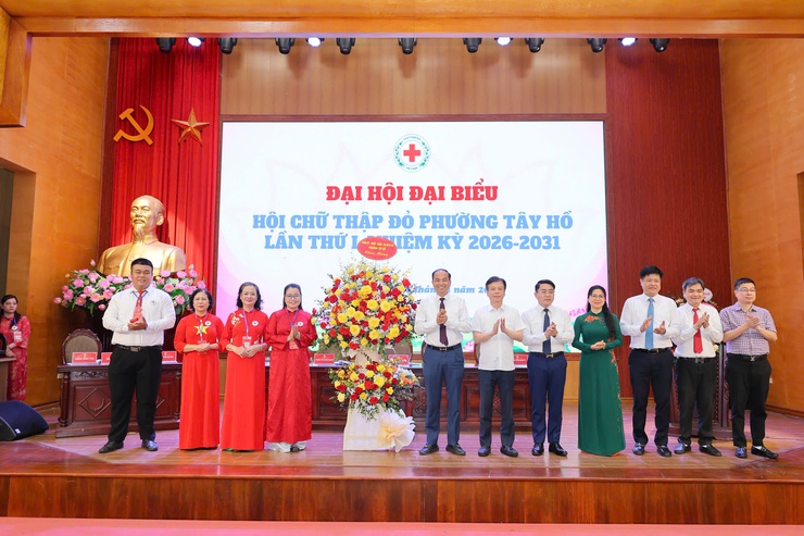Đại hội đại biểu Hội Chữ Thập Đỏ phường Tây Hồ lần thứ nhất, nhiệm kỳ 2026–2031 nêu cao tinh thần "Tương thân tương ái"- Ảnh 5.