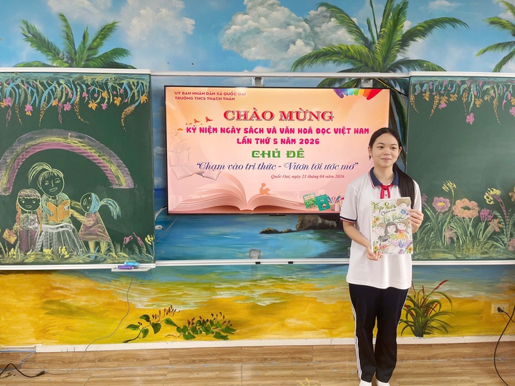 TRƯỜNG THCS THẠCH THÁN ĐẨY MẠNH XÂY DỰNG VĂN HÓA ĐỌC, HƯỞNG ỨNG NGÀY SÁCH VÀ VĂN HÓA ĐỌC VIỆT NAM 2026- Ảnh 6.