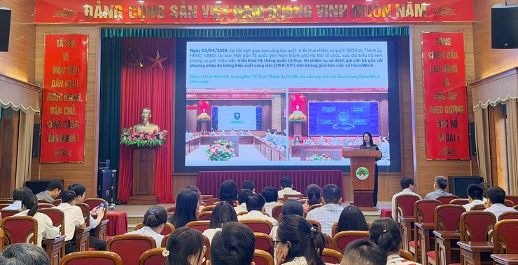 QUỐC OAI TỔ CHỨC TẬP HUẤN SỬ DỤNG NỀN TẢNG SỐ HANOIWORK: THÚC ĐẨY CHUYỂN ĐỔI SỐ TỪ CƠ SỞ- Ảnh 3.