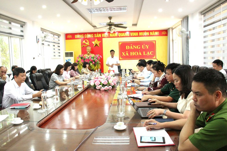 Hòa Lạc tăng cường kỷ cương quản lý đất đai, trật tự xây dựng ngay từ cơ sở- Ảnh 1.