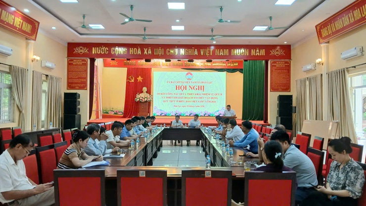 UBMTTQ xã Hòa Lạc triển khai nhiệm vụ quý II, phát động ủng hộ Quỹ “Vì biển, đảo Việt Nam” năm 2026- Ảnh 1.