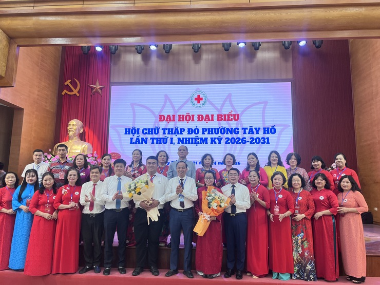 Đại hội đại biểu Hội Chữ Thập Đỏ phường Tây Hồ lần thứ nhất, nhiệm kỳ 2026–2031 nêu cao tinh thần "Tương thân tương ái"- Ảnh 3.