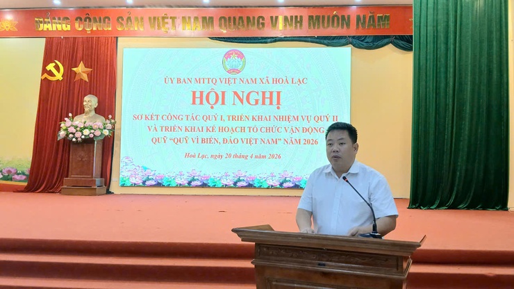 UBMTTQ xã Hòa Lạc triển khai nhiệm vụ quý II, phát động ủng hộ Quỹ “Vì biển, đảo Việt Nam” năm 2026- Ảnh 2.