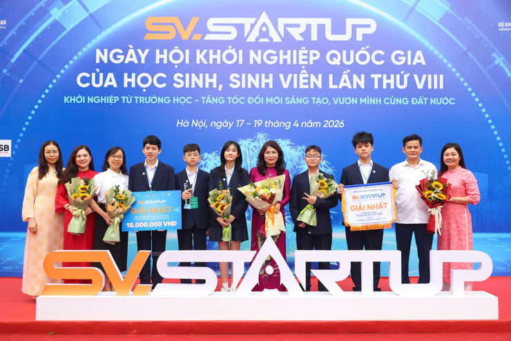 Trường THCS Trần Duy Hưng xuất sắc giành giải nhất toàn quốc cuộc thi SV_STARUP 2026- Ảnh 2.