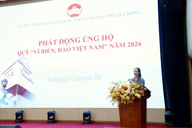 Phường Hà Đông phát động ủng hộ Quỹ “Vì biển, đảo Việt Nam” năm 2026- Ảnh 1.