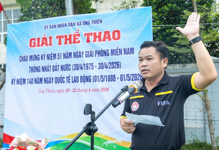 XÃ ỨNG THIÊN KHAI MẠC GIẢI THỂ THAO CHÀO MỪNG KỶ NIỆM 51 NĂM GIẢI PHÓNG MIỀN NAM THỐNG NHẤT ĐẤT NƯỚC (30/4/1975-30/4/2026) VÀ NGÀY QUỐC TẾ LAO ĐỘNG 1/5 - Ảnh 9.