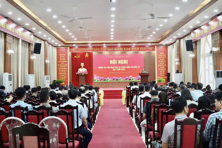 BAN THƯỜNG VỤ ĐẢNG ỦY XÃ TỔ CHỨC HỘI NGHỊ THÔNG TIN THỜI SỰ QUÝ I NĂM 2026, QUÁN TRIỆT CÁC CHỈ THỊ QUAN TRỌNG CỦA BAN BÍ THƯ- Ảnh 1.