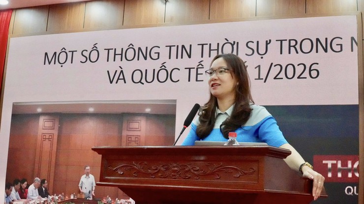 BAN THƯỜNG VỤ ĐẢNG ỦY XÃ TỔ CHỨC HỘI NGHỊ THÔNG TIN THỜI SỰ QUÝ I NĂM 2026, QUÁN TRIỆT CÁC CHỈ THỊ QUAN TRỌNG CỦA BAN BÍ THƯ- Ảnh 3.