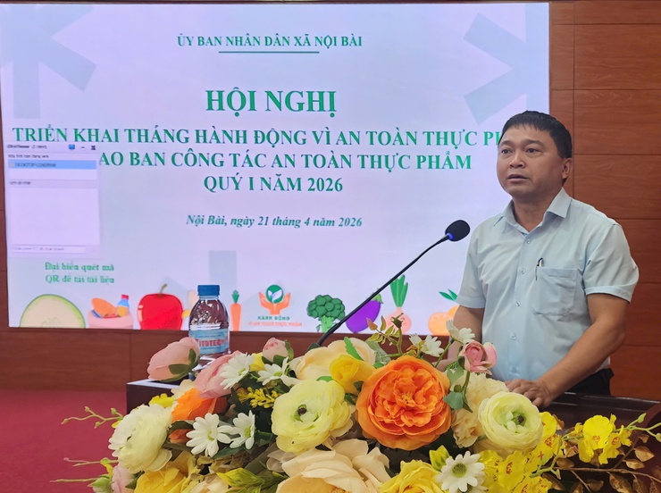 UBND xã Nội Bài triển khai Tháng hành động vì an toàn thực phẩm năm 2026- Ảnh 2.
