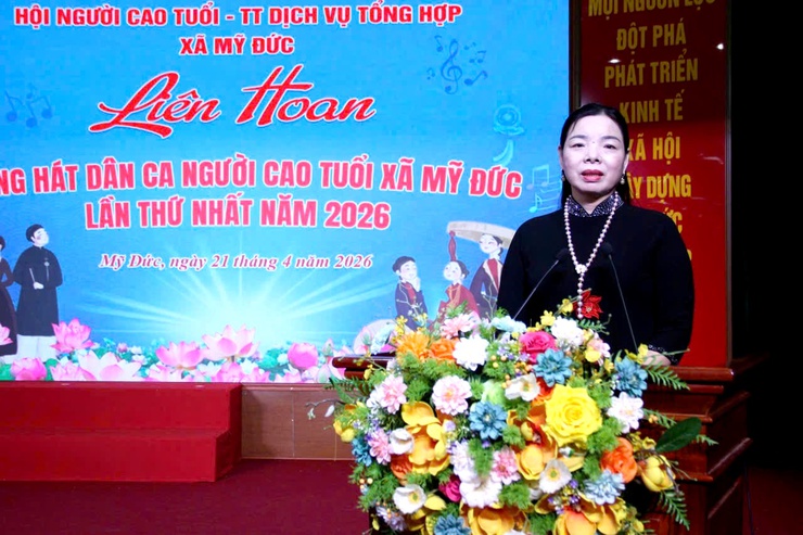 Hội người cao tuổi xã Mỹ Đức tổ chức liên hoan tiếng hát dân ca người cao tuổi lần thứ nhất năm 2026- Ảnh 2.