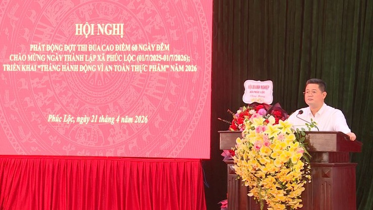 Phúc Lộc: Phát động đợt thi đua cao điểm 60 ngày đêm chào mừng ngày thành lập xã; triển khai "Tháng hành động vì ATTP" năm 2026- Ảnh 3.