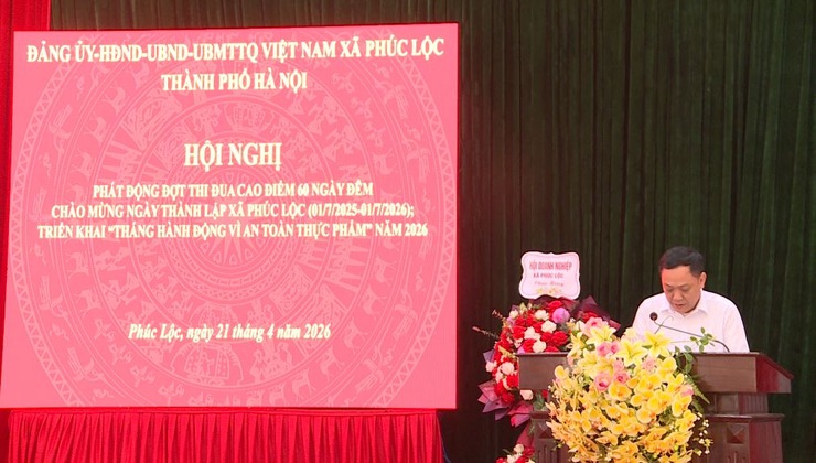 Phúc Lộc: Phát động đợt thi đua cao điểm 60 ngày đêm chào mừng ngày thành lập xã; triển khai "Tháng hành động vì ATTP" năm 2026- Ảnh 5.