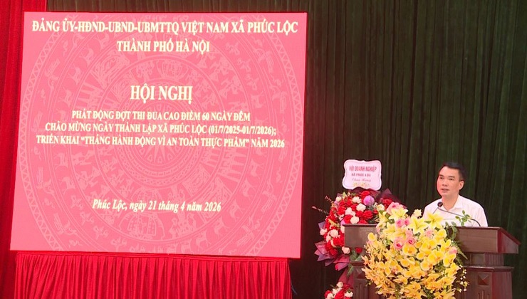 Phúc Lộc: Phát động đợt thi đua cao điểm 60 ngày đêm chào mừng ngày thành lập xã; triển khai "Tháng hành động vì ATTP" năm 2026- Ảnh 4.