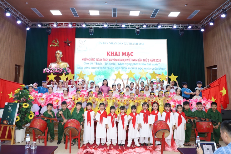 Thanh Oai sôi nổi hưởng ứng Ngày sách và văn hoá đọc Việt Nam năm 2026- Ảnh 1.