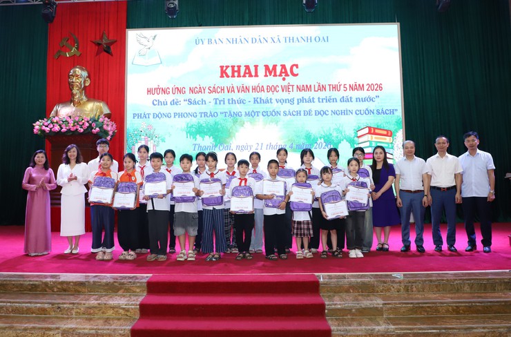 Thanh Oai sôi nổi hưởng ứng Ngày sách và văn hoá đọc Việt Nam năm 2026- Ảnh 11.