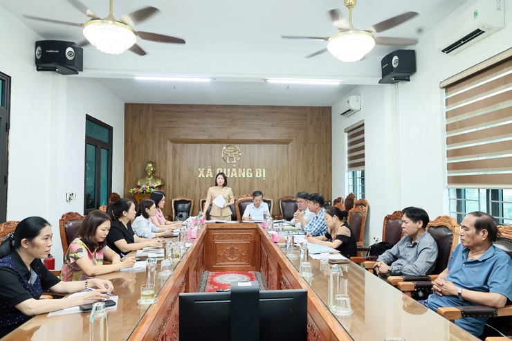 UBND xã Quảng Bị: Kiểm điểm tiến độ công tác chuẩn bị Đại hội Hội Đông y và Đại hội Hội chữ thập đỏ xã nhiệm kỳ 2026-2031- Ảnh 1.