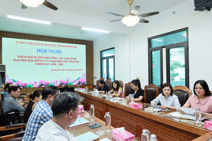 UBND xã Quảng Bị: Kiểm điểm tiến độ công tác chuẩn bị Đại hội Hội Đông y và Đại hội Hội chữ thập đỏ xã nhiệm kỳ 2026-2031- Ảnh 2.