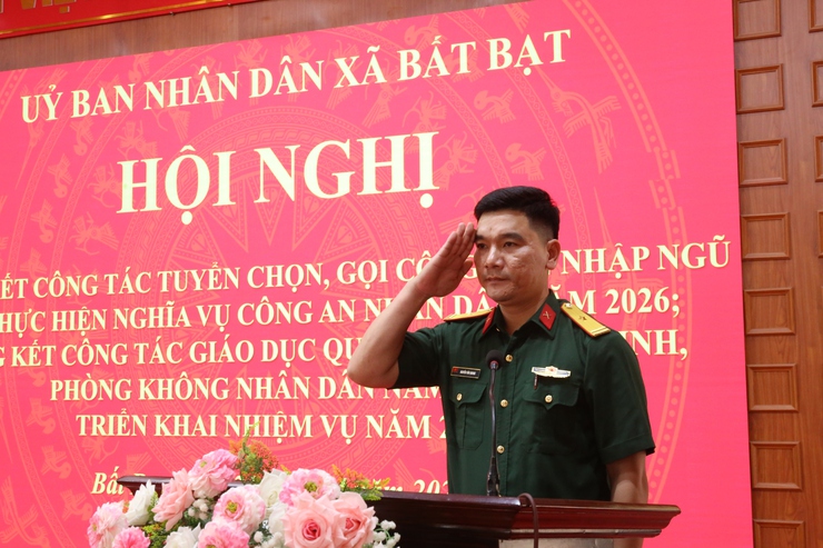 Xã Bất Bạt: Tổng kết công tác tuyển chọn, gọi công dân nhập ngũ và thực hiện nghĩa vụ tham gia Công an nhân dân năm 2026- Ảnh 3.