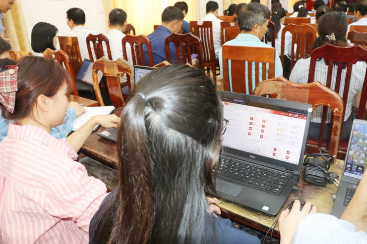 Hội nghị tập huấn, hướng dẫn sử dụng các phần mềm của Đảng trên môi trường điện tử.- Ảnh 3.