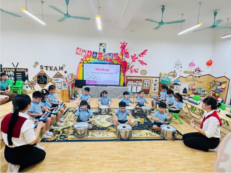 Trường Mầm non Chu Văn An: Dấu ấn từ chuyên đề giáo dục theo mô hình Nhật Bản- Ảnh 1.