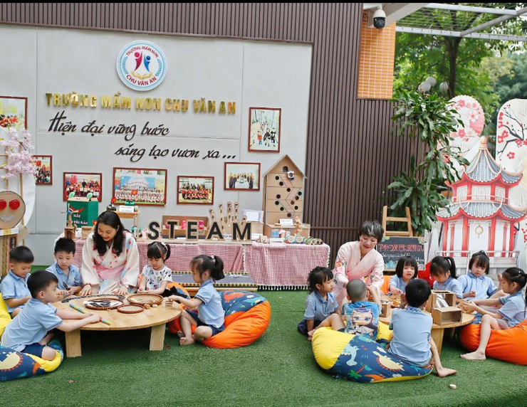 Trường Mầm non Chu Văn An: Dấu ấn từ chuyên đề giáo dục theo mô hình Nhật Bản- Ảnh 2.