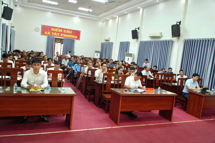 Tây Phương tổ chức hội nghị tuyên truyền, vận động tháo dỡ công trình vi phạm đất đai- Ảnh 2.