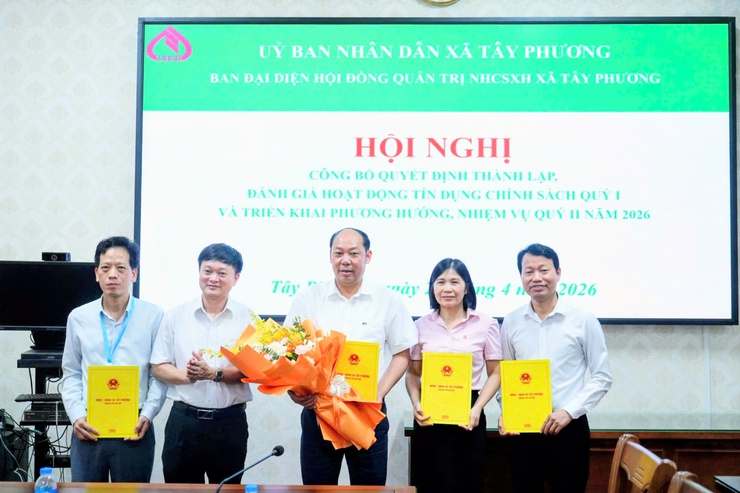 XÃ TÂY PHƯƠNG TỔ CHỨC PHIÊN HỌP THỨ NHẤT BAN ĐẠI DIỆN HĐQT NGÂN HÀNG CHÍNH SÁCH XÃ HỘI NĂM 2026- Ảnh 2.