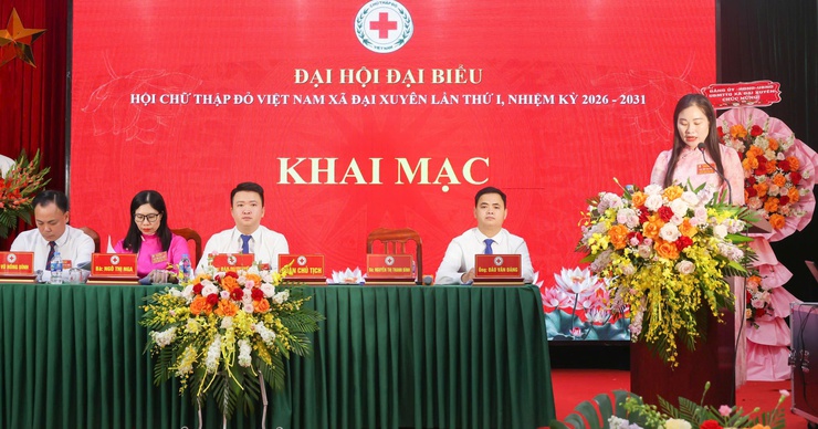 Đại hội Hội Chữ thập đỏ xã Đại Xuyên lần thứ I, nhiệm kỳ 2026–2031 thành công tốt đẹp- Ảnh 1.