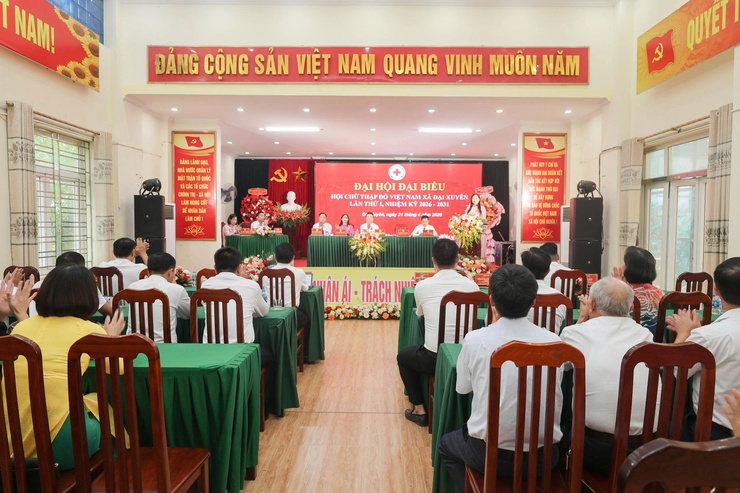 Đại hội Hội Chữ thập đỏ xã Đại Xuyên lần thứ I, nhiệm kỳ 2026–2031 thành công tốt đẹp- Ảnh 7.