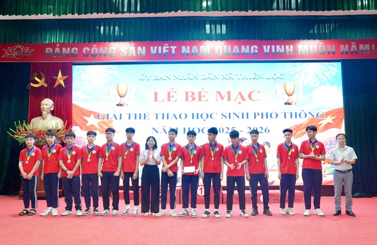 Xã Thiên Lộc bế mạc, tổng kết và trao giải Giải thể thao học sinh phổ thông năm học 2025 – 2026- Ảnh 15.
