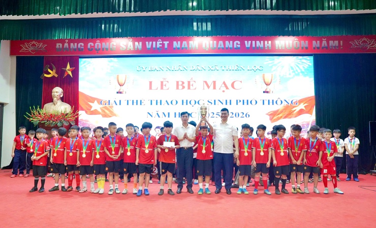 Xã Thiên Lộc bế mạc, tổng kết và trao giải Giải thể thao học sinh phổ thông năm học 2025 – 2026- Ảnh 9.