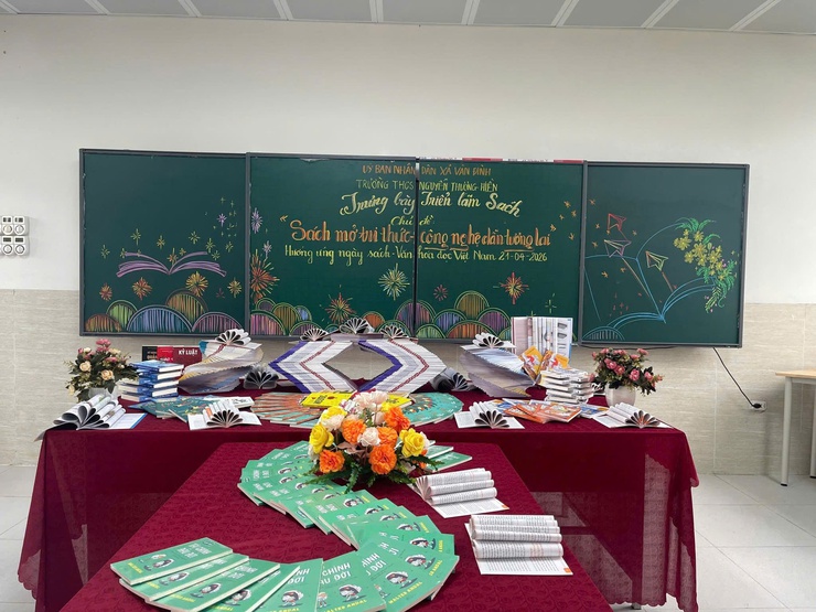 TRƯỜNG THCS NGUYỄN THƯỢNG HIỀN SÔI NỔI HƯỞNG ỨNG NGÀY SÁCH VÀ VĂN HÓA ĐỌC VIỆT NAM 21/4- Ảnh 7.