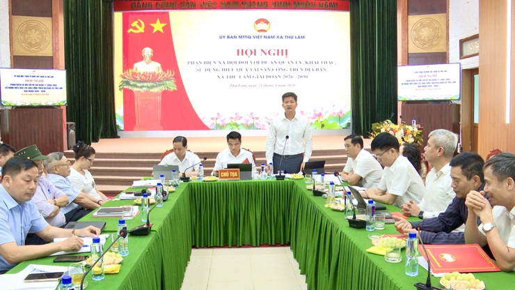 HỘI NGHỊ PHẢN BIỆN XÃ HỘI ĐỐI VỚI ĐỀ ÁN QUẢN LÝ, KHAI THÁC, SỬ DỤNG HIỆU QUẢ TÀI SẢN CÔNG TRÊN ĐỊA BÀN XÃ THƯ LÂM GIAI ĐOẠN 2026 – 2030- Ảnh 10.