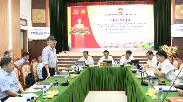 HỘI NGHỊ PHẢN BIỆN XÃ HỘI ĐỐI VỚI ĐỀ ÁN QUẢN LÝ, KHAI THÁC, SỬ DỤNG HIỆU QUẢ TÀI SẢN CÔNG TRÊN ĐỊA BÀN XÃ THƯ LÂM GIAI ĐOẠN 2026 – 2030- Ảnh 12.