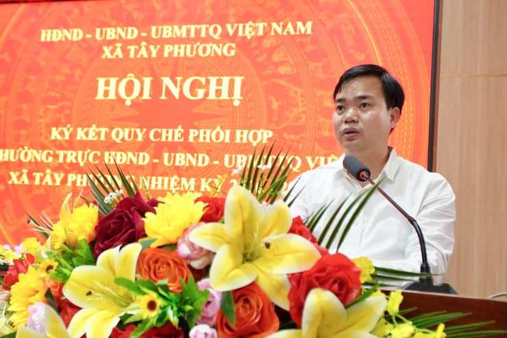 Tây Phương ký kết quy chế phối hợp giữa HĐND – UBND – MTTQ Việt Nam, tăng cường hiệu quả hoạt động nhiệm kỳ mới- Ảnh 3.