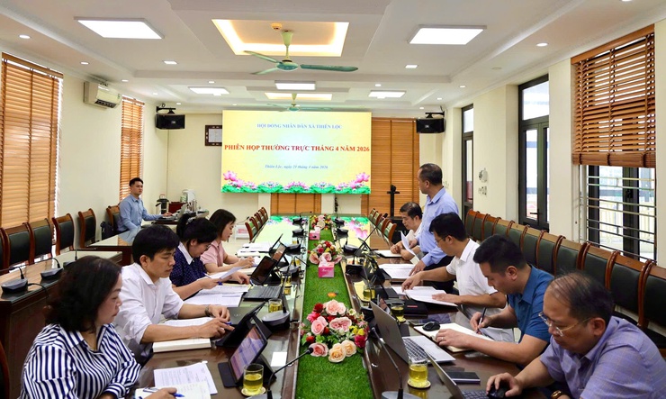 HĐND xã Thiên Lộc tổ chức phiên họp Thường trực tháng 4/2026- Ảnh 2.