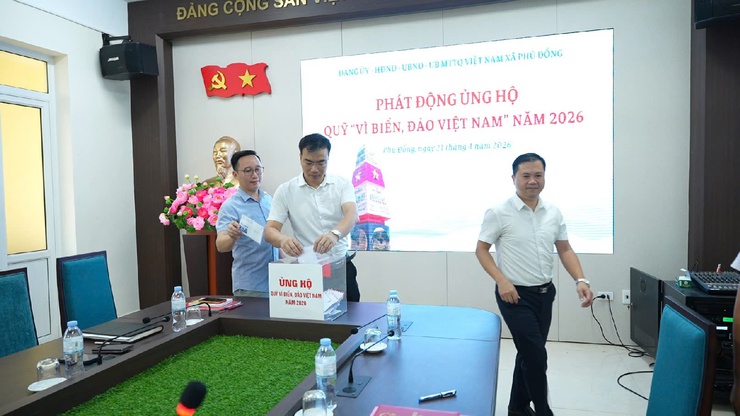 XÃ PHÙ ĐỔNG PHÁT ĐỘNG ỦNG HỘ QUỸ “VÌ BIỂN, ĐẢO VIỆT NAM” NĂM 2026- Ảnh 4.