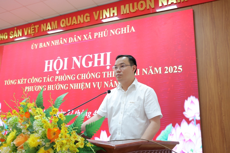 Xã Phú Nghĩa tổng kết công tác phòng, chống thiên tai năm 2025; triển khai phương án phòng, chống thiên tai năm 2026- Ảnh 4.