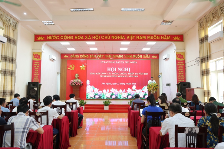 Xã Phú Nghĩa tổng kết công tác phòng, chống thiên tai năm 2025; triển khai phương án phòng, chống thiên tai năm 2026- Ảnh 1.