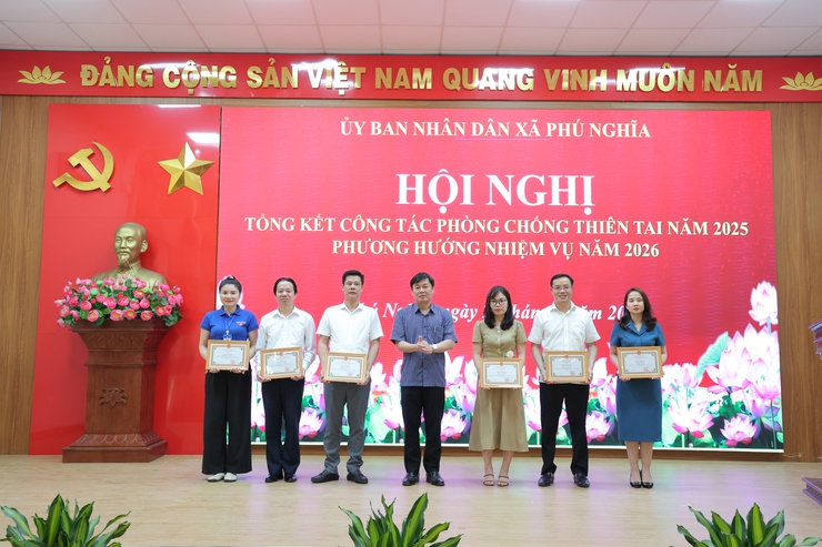 Xã Phú Nghĩa tổng kết công tác phòng, chống thiên tai năm 2025; triển khai phương án phòng, chống thiên tai năm 2026- Ảnh 7.