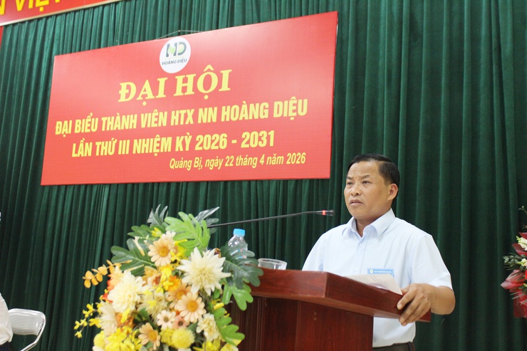 Đại hội Hợp tác xã Nông nghiệp Hoàng Diệu nhiệm kỳ 2026-2031 thành công tốt đẹp- Ảnh 3.
