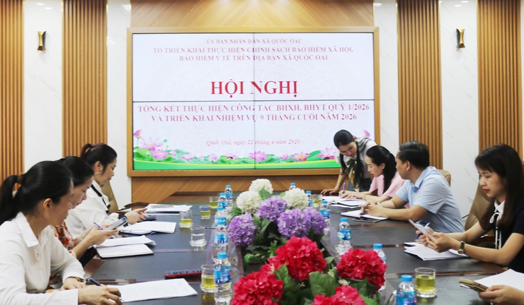 QUỐC OAI SƠ KẾT CÔNG TÁC BHXH, BHYT QUÝ I/2026: NỖ LỰC MỞ RỘNG DIỆN BAO PHỦ, BẢO ĐẢM AN SINH XÃ HỘI- Ảnh 2.
