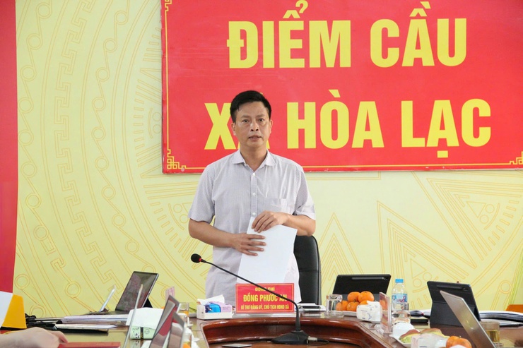 Thường trực Đảng ủy xã Hòa Lạc làm việc với UBND xã về nhiệm vụ văn hóa – xã hội năm 2026- Ảnh 17.